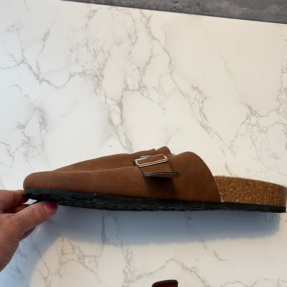 Nicole Miller like new Women’s brown Slip-On Clog with Shearling Lining size 10 - Picture 7 of 10